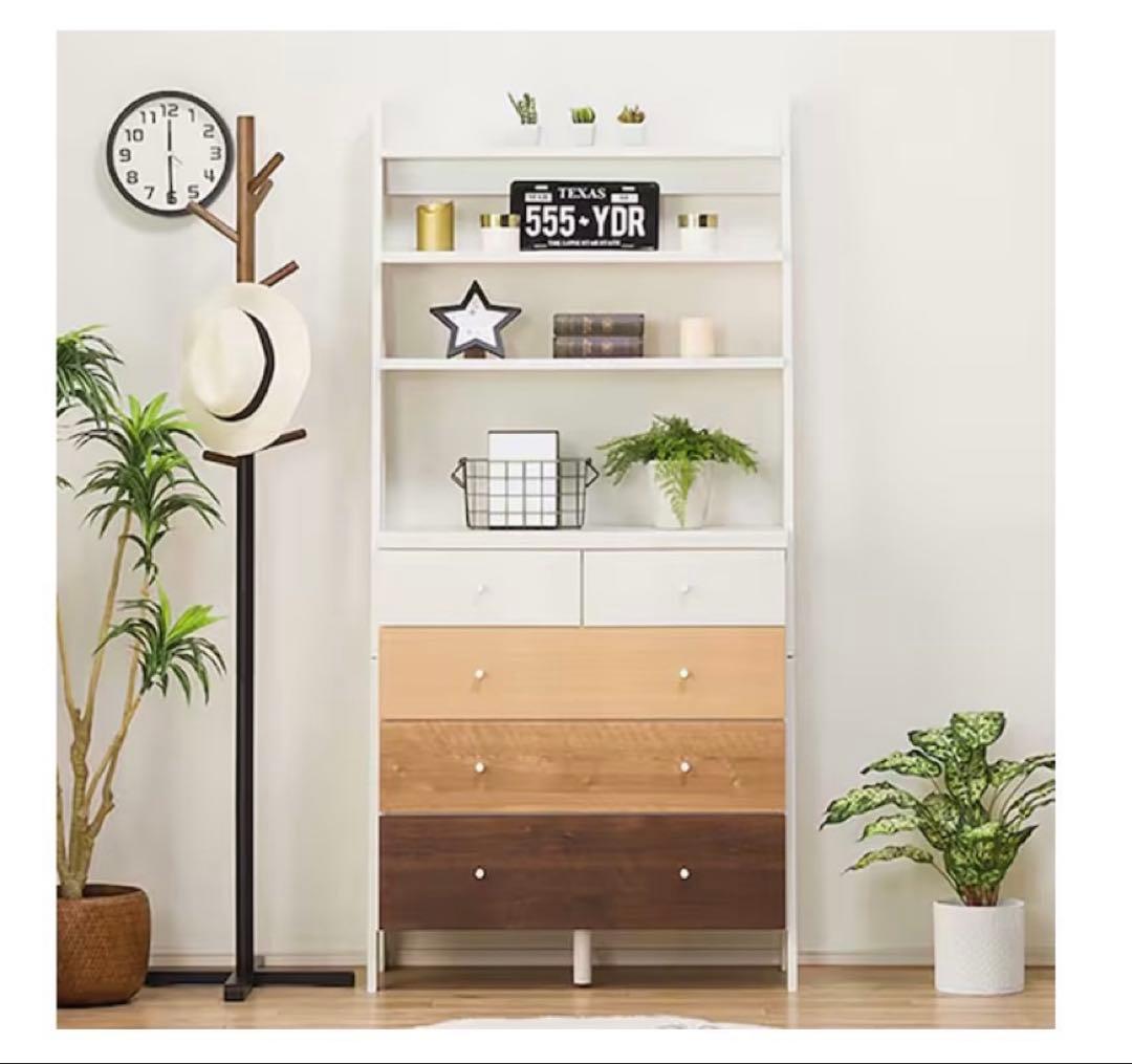 直接引き渡し限定　木製チェスト 4段 5つ引き出し付き　大阪