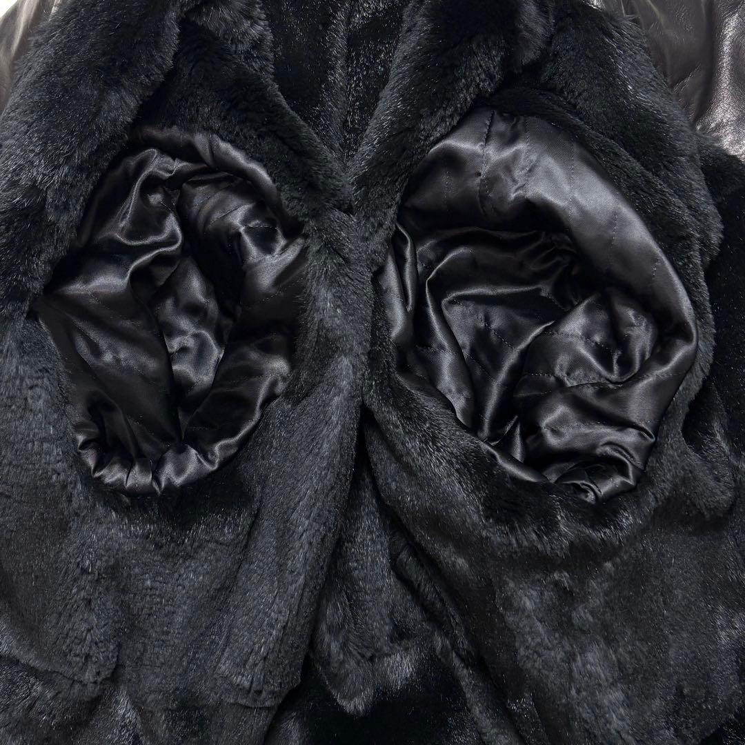 【最高級品】SERAPHIN レザートレンチコート 裏地リアルファー XL相当