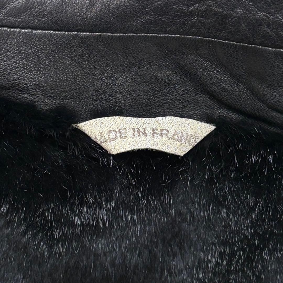 【最高級品】SERAPHIN レザートレンチコート 裏地リアルファー XL相当