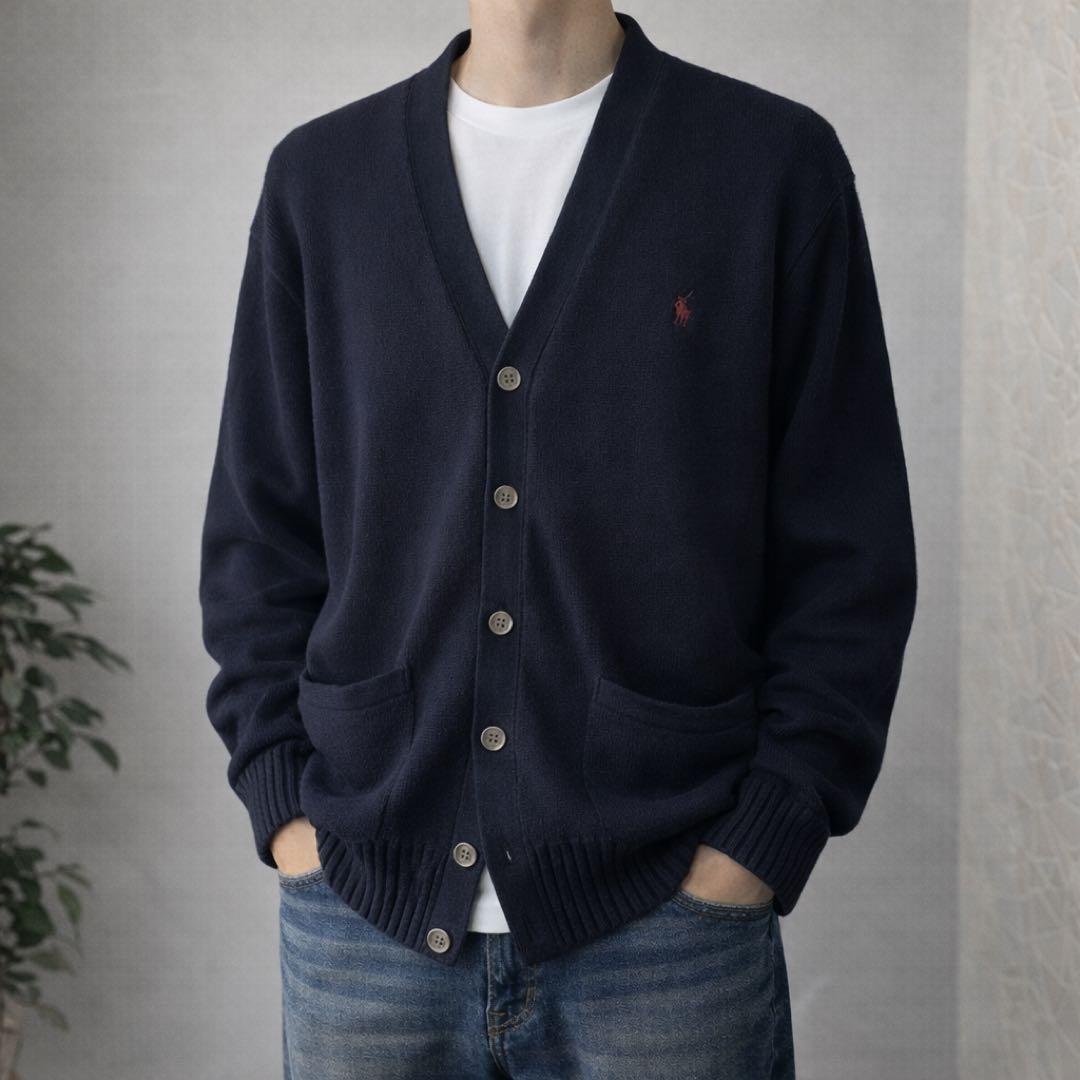 ラルフローレン　Polo Ralph Lauren 長袖　カーディガン　ネイビー