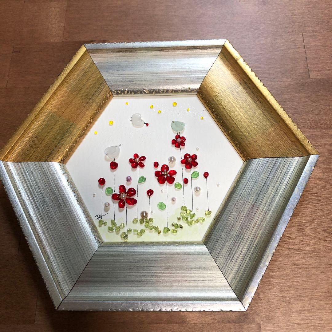 シーグラスアート❣️春が来た