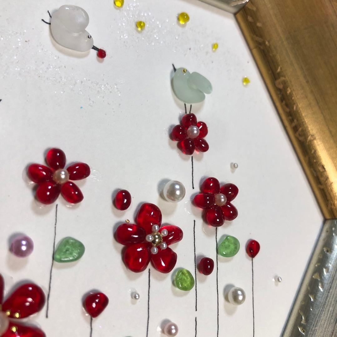 シーグラスアート❣️春が来た