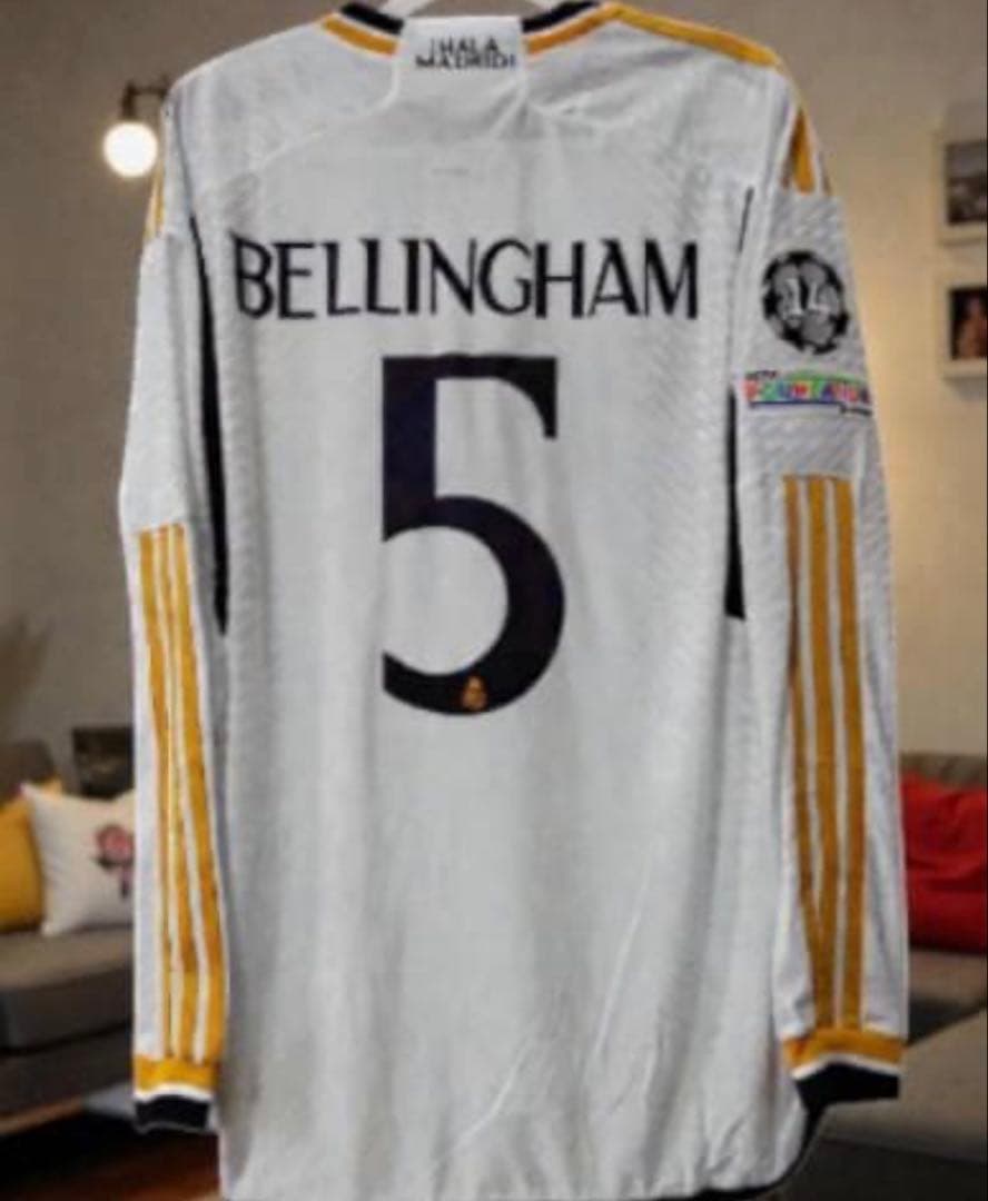 2023/24 レアル・マドリード ホーム 長袖ユニフォーム #5 ベリンガム