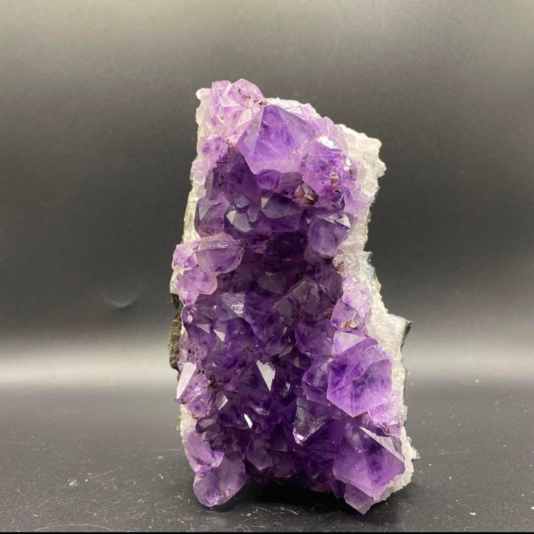 高品質 アメジスト クラスター 917g 天然石　原石☆美結晶☆美極濃紫