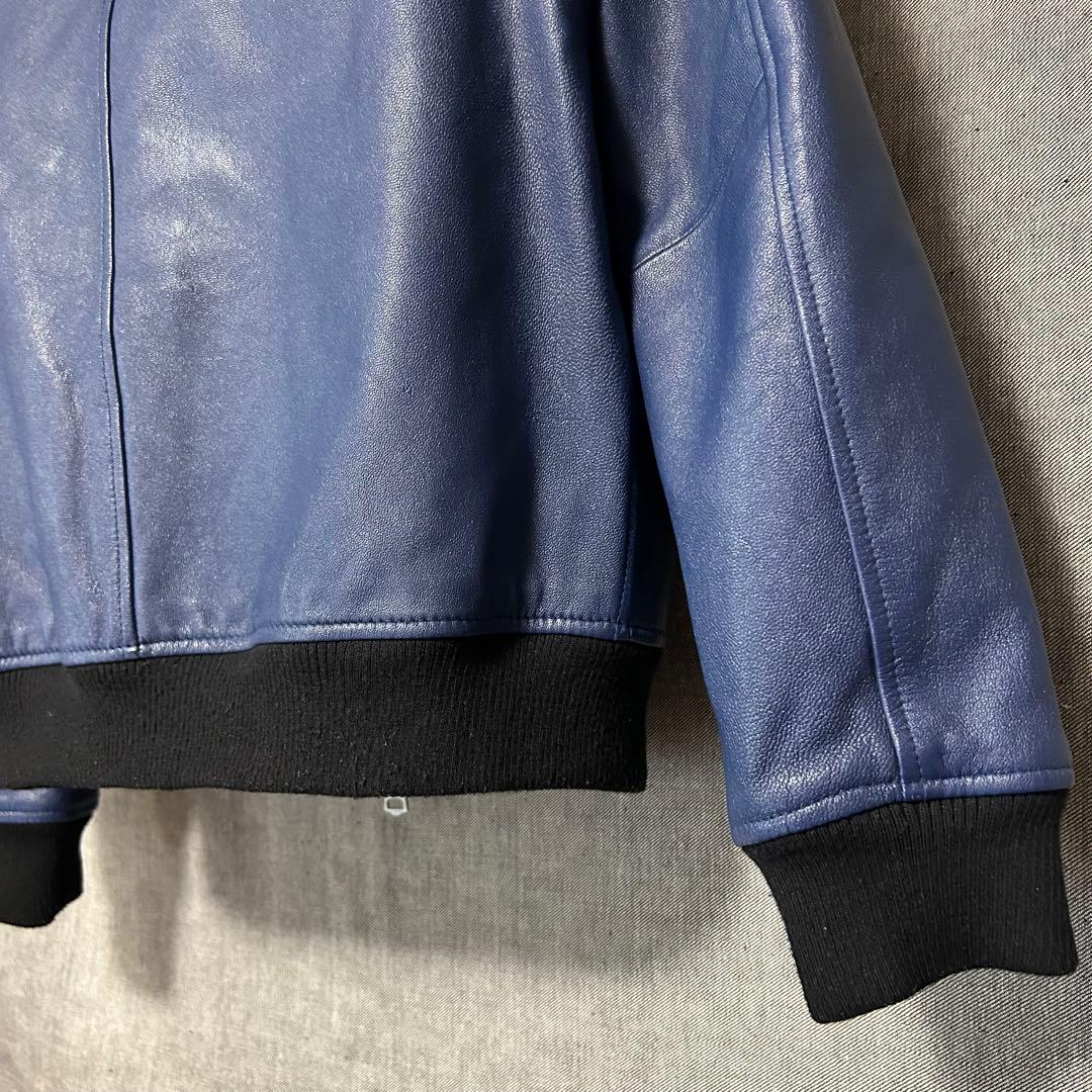 JACKROSE ジャックローズ　ラムレザー切り替えMA-1ジャケット　XL