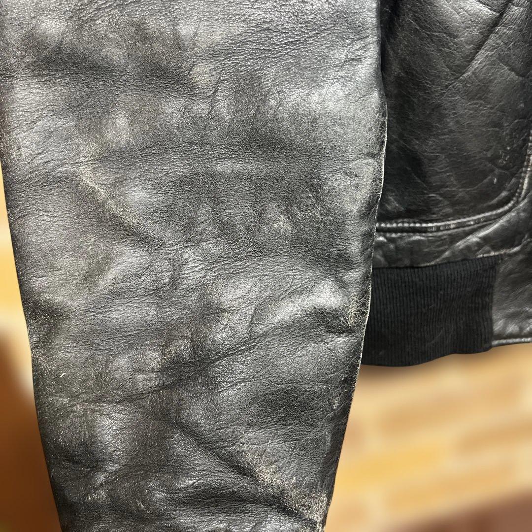 K*）様 Schott G-1 黒 レザー フライトジャケット