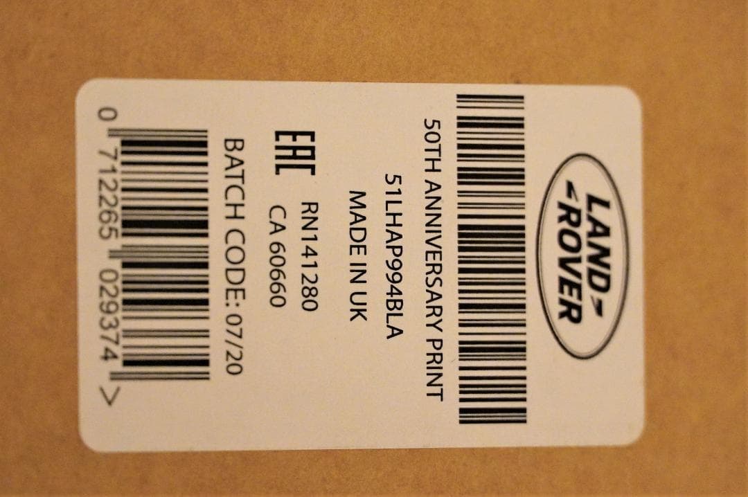 レンジローバー５０周年 記念アート 1/1970 希少 新品