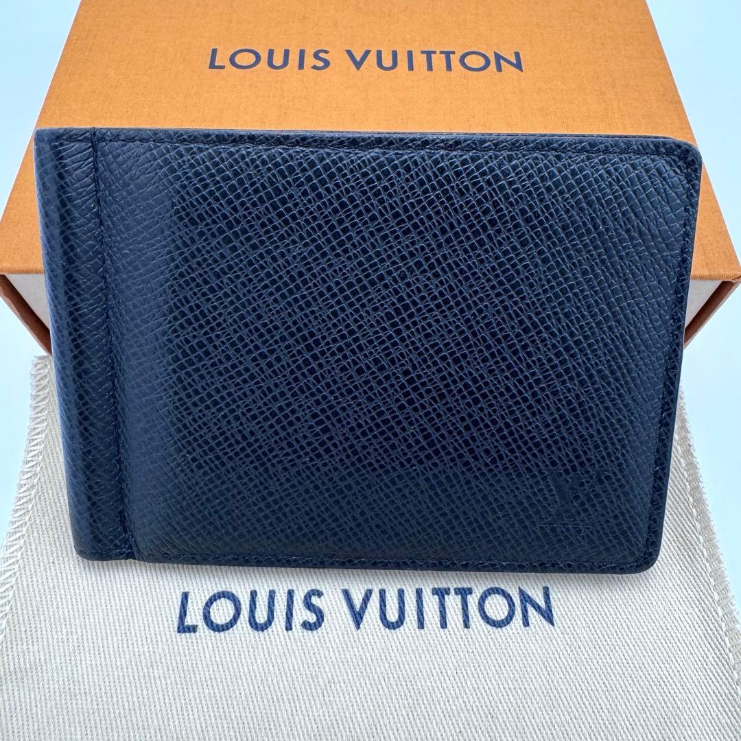 【超美品】ヴィトン タイガ ポルトフォイユ パンス マネークリップ M62978