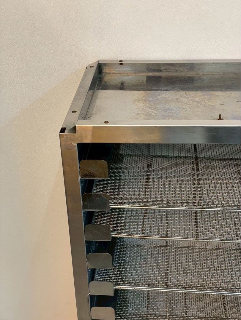 ステンレス トレイラック 網棚5段 ワゴン 什器 インダストリアル 収納