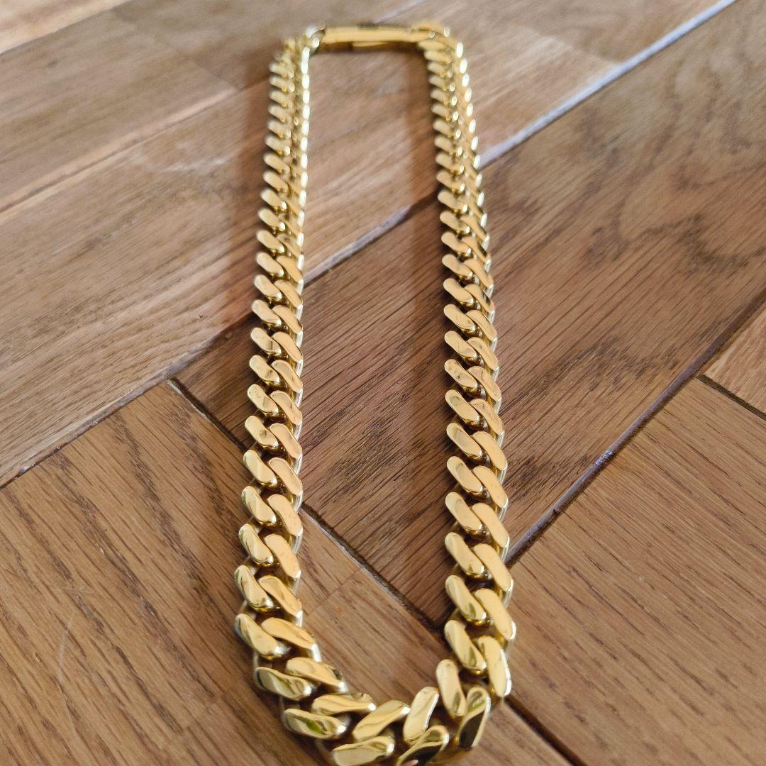 極太10Kゴールドネックレス（中空）