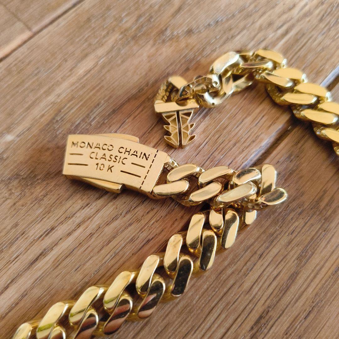 極太10Kゴールドネックレス（中空）