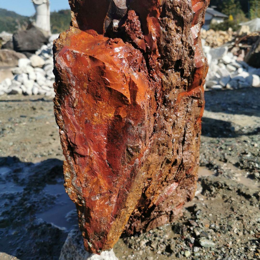 福島産　ジャスパー　53キロ　碧玉　庭石　鑑賞石　石　庭　ガーデニング