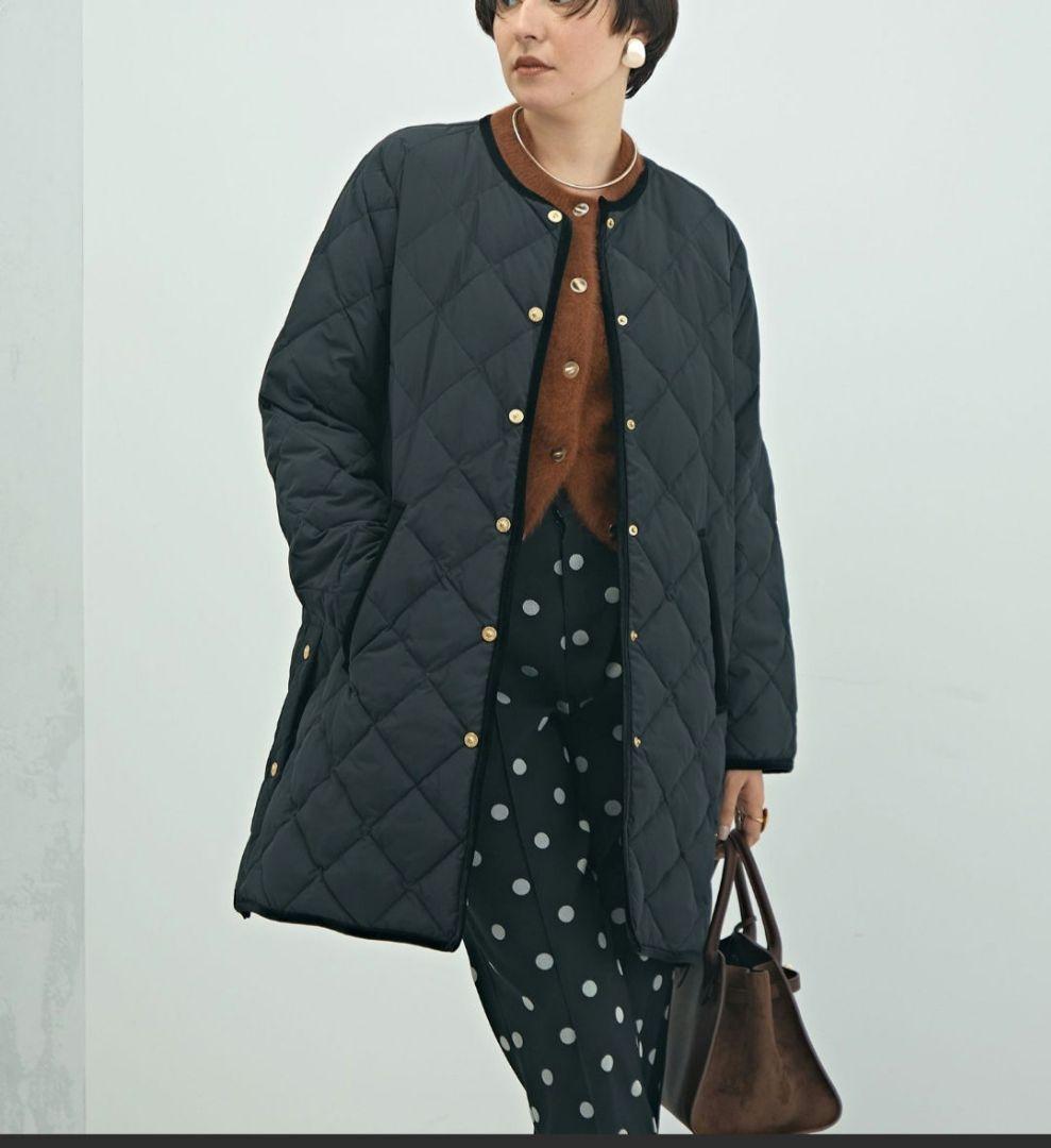 【TAION×LIMONTA】別注ベロアパイピングロングダウン