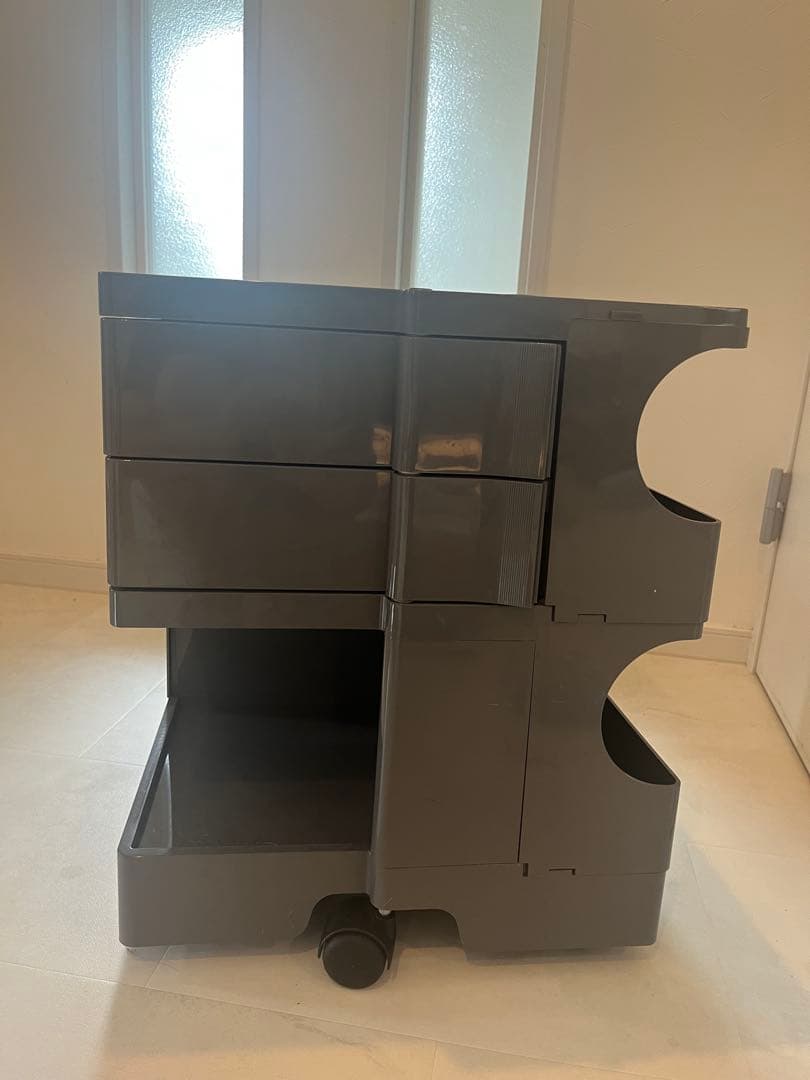 B-LINE ボビーワゴン　キャスター付きグレー収納ボックス