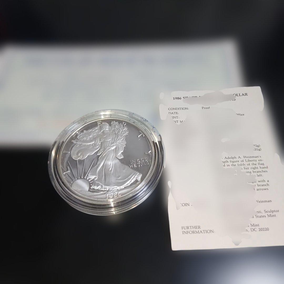 諸*常様 リバティアメリカンイーグル1986年1オンス