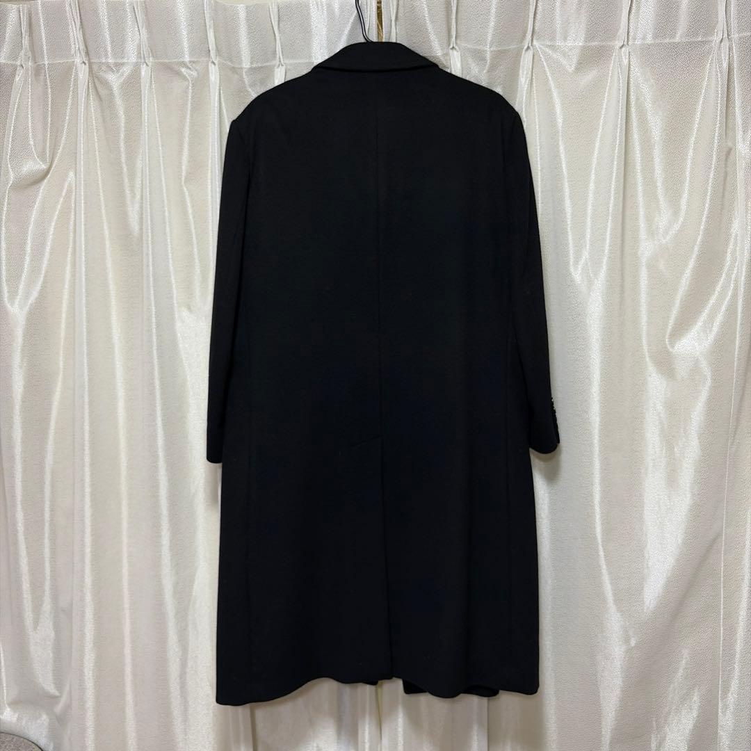 高級 極美品 BURBERRY バーバリー ウール×カシミヤ ダブルコート