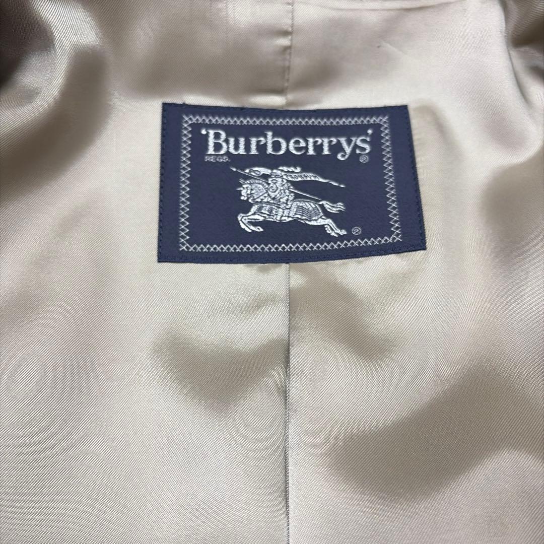 高級 極美品 BURBERRY バーバリー ウール×カシミヤ ダブルコート