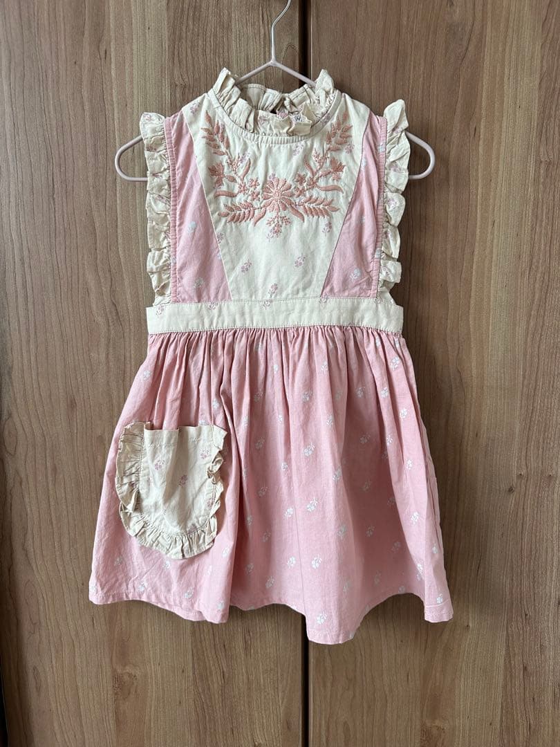 apolina エプロンワンピ　MTO 2-3y