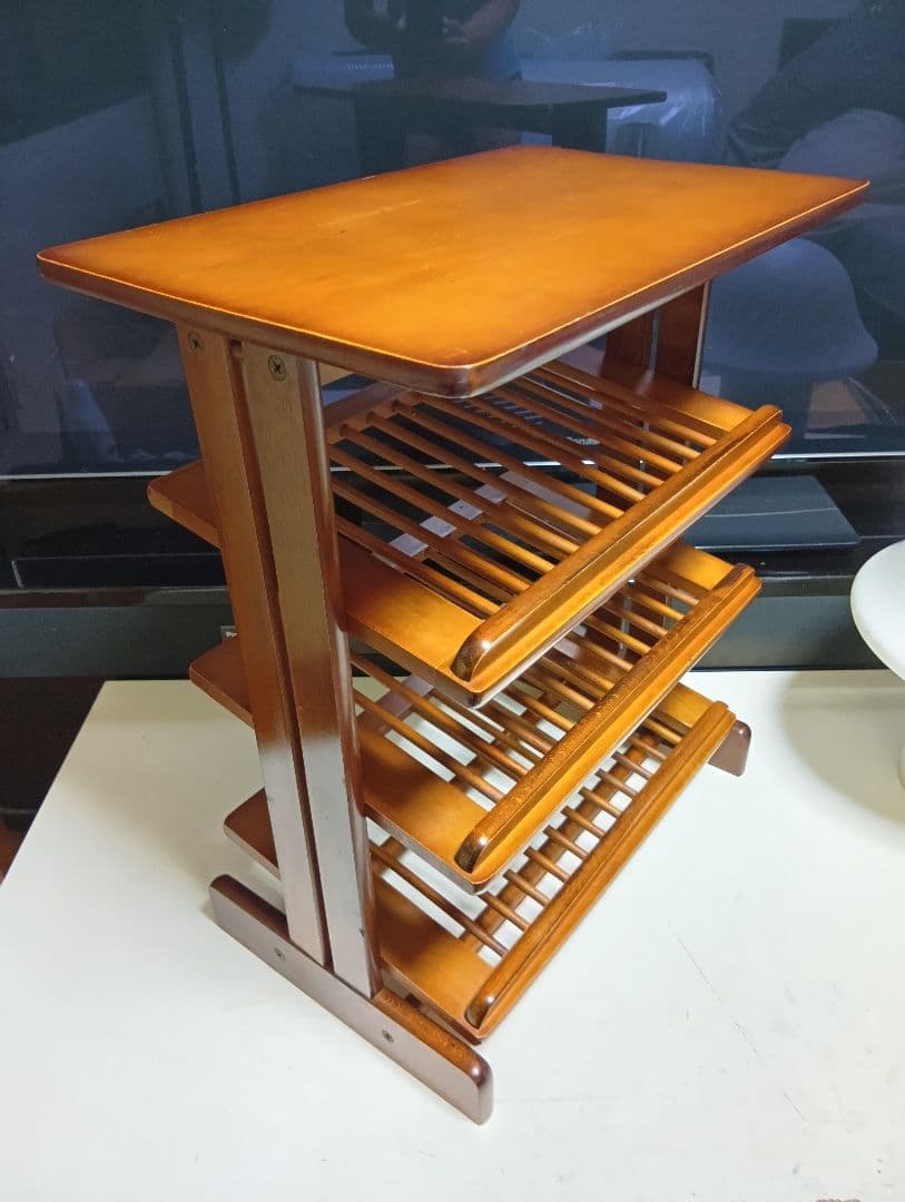 1970's　北欧　ミッドセンチュリーモダン　ルーバー　ラック　サイドテーブル