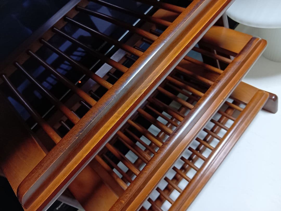 1970's　北欧　ミッドセンチュリーモダン　ルーバー　ラック　サイドテーブル