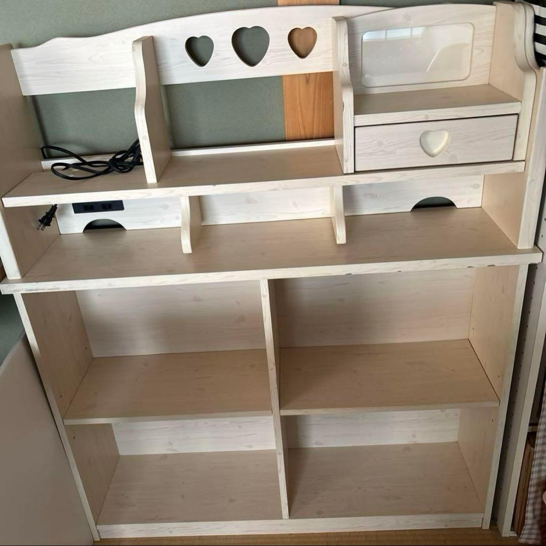 学習机 イス　女の子用　収納力抜群