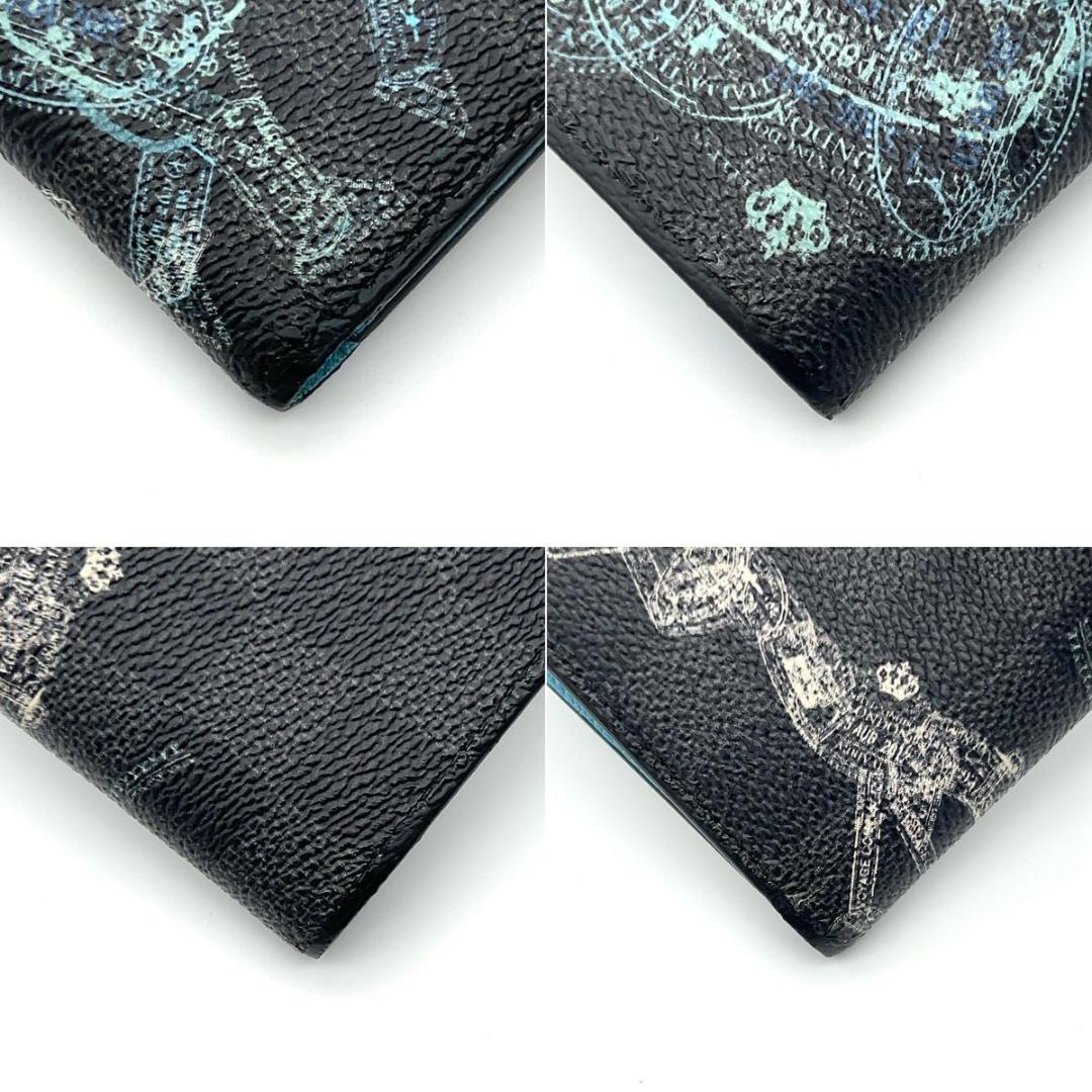 ルイヴィトン グラフィット 二つ折り財布 スレンダー アニマル IC搭載