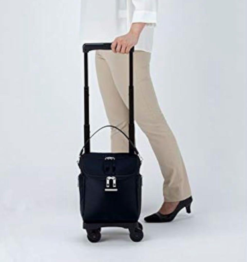 スワニー ブラック キャリーバッグ D-583 低振動・低騒音 4輪ストッパー付