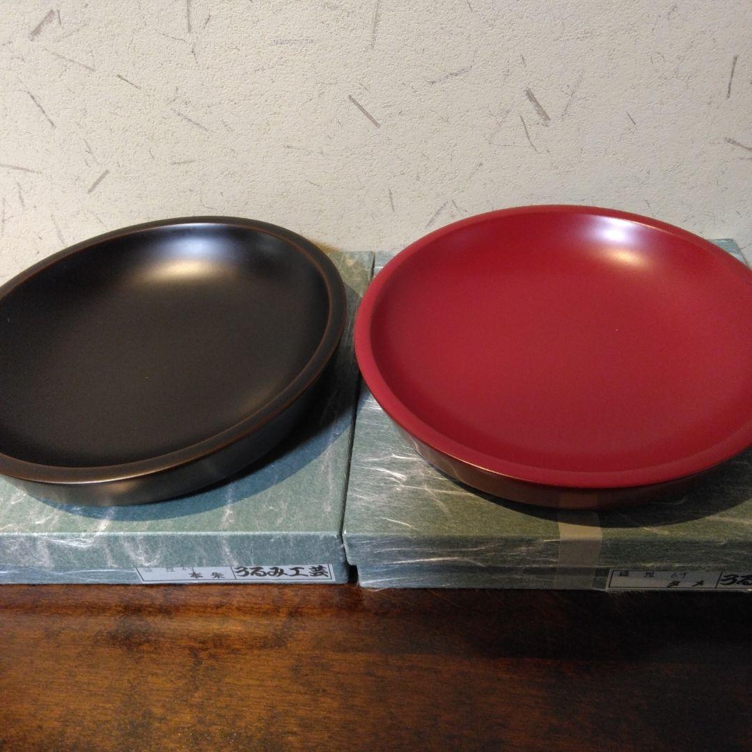 浄法寺塗　盛皿　六寸　2点セット