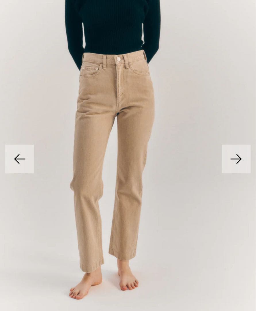 ポ*テ様 THE SHISHIKUI BASIC JEANS BEIGE 26