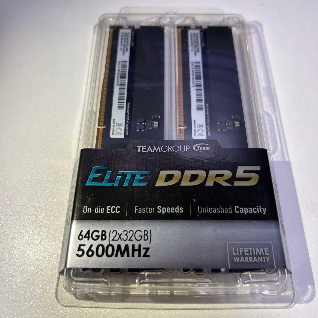 よ*ね様 DDR5 PC用メモリ 64GB Team製 5600MHz