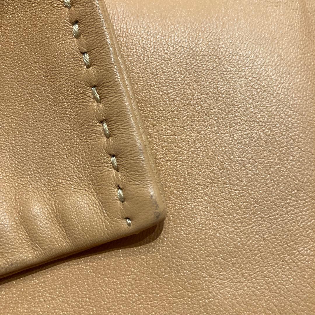 【M3】BALMAIN ベージュ レザージャケット