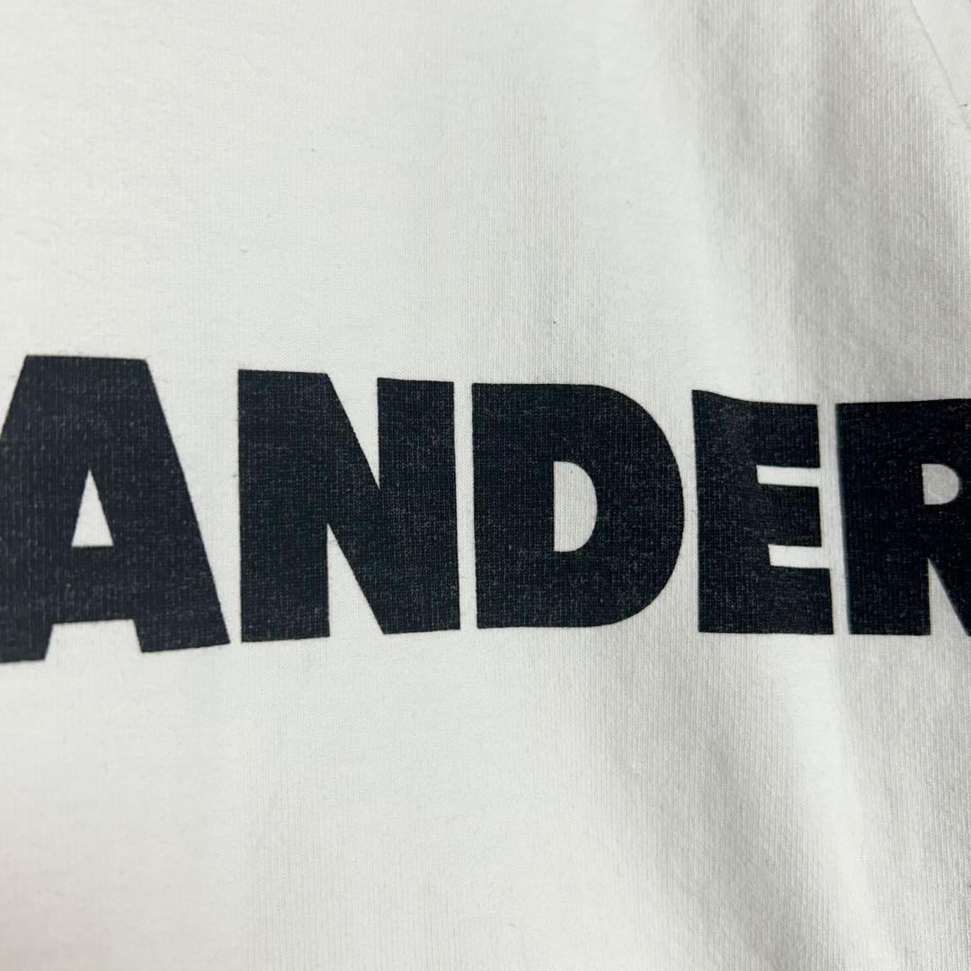 ジルサンダー JIL SANDER 長袖 Tシャツ ロゴ ロンT XS　白