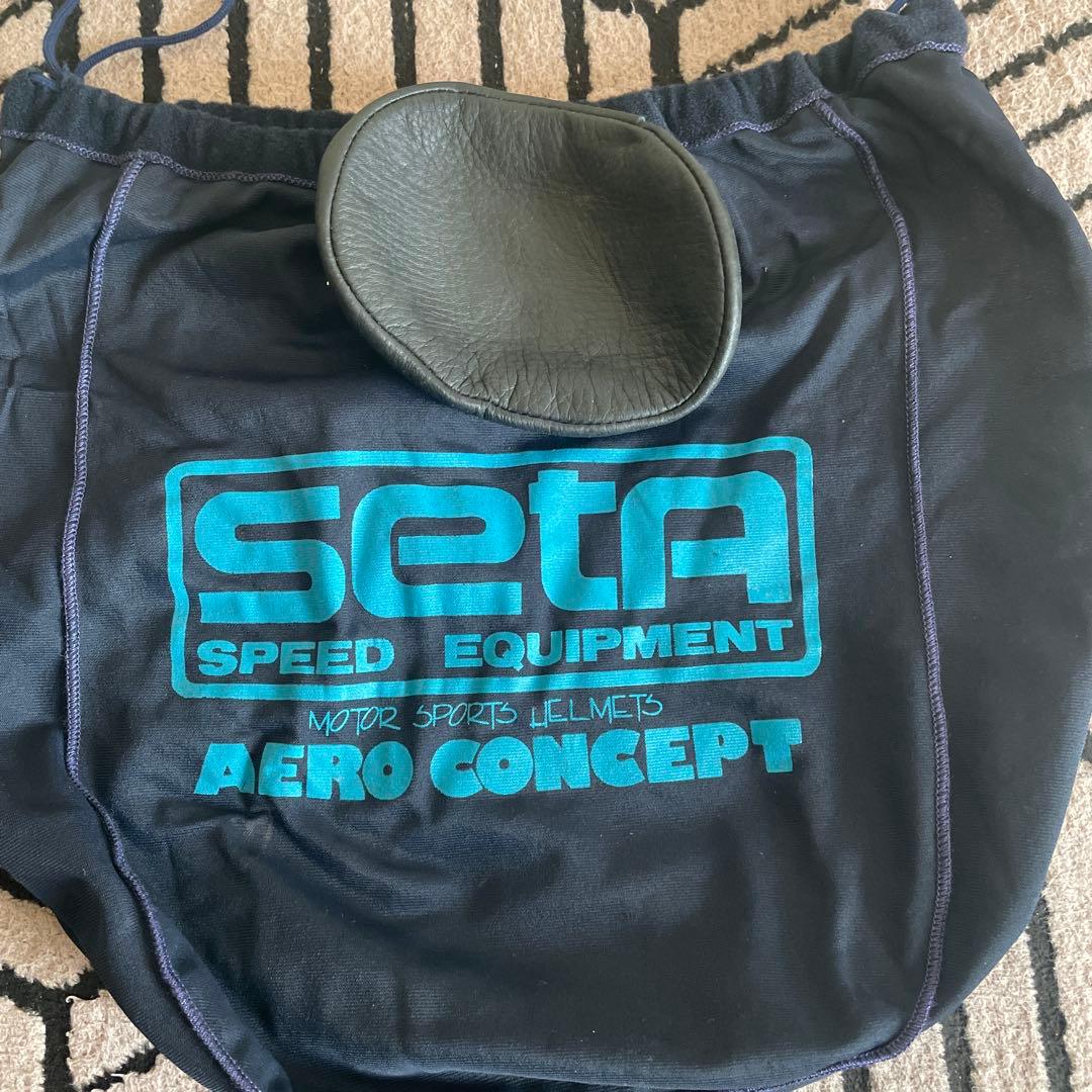 SETAハーフヘルメットレザーマスク　クノー工業　旧車　ヴィンテージ　昭和