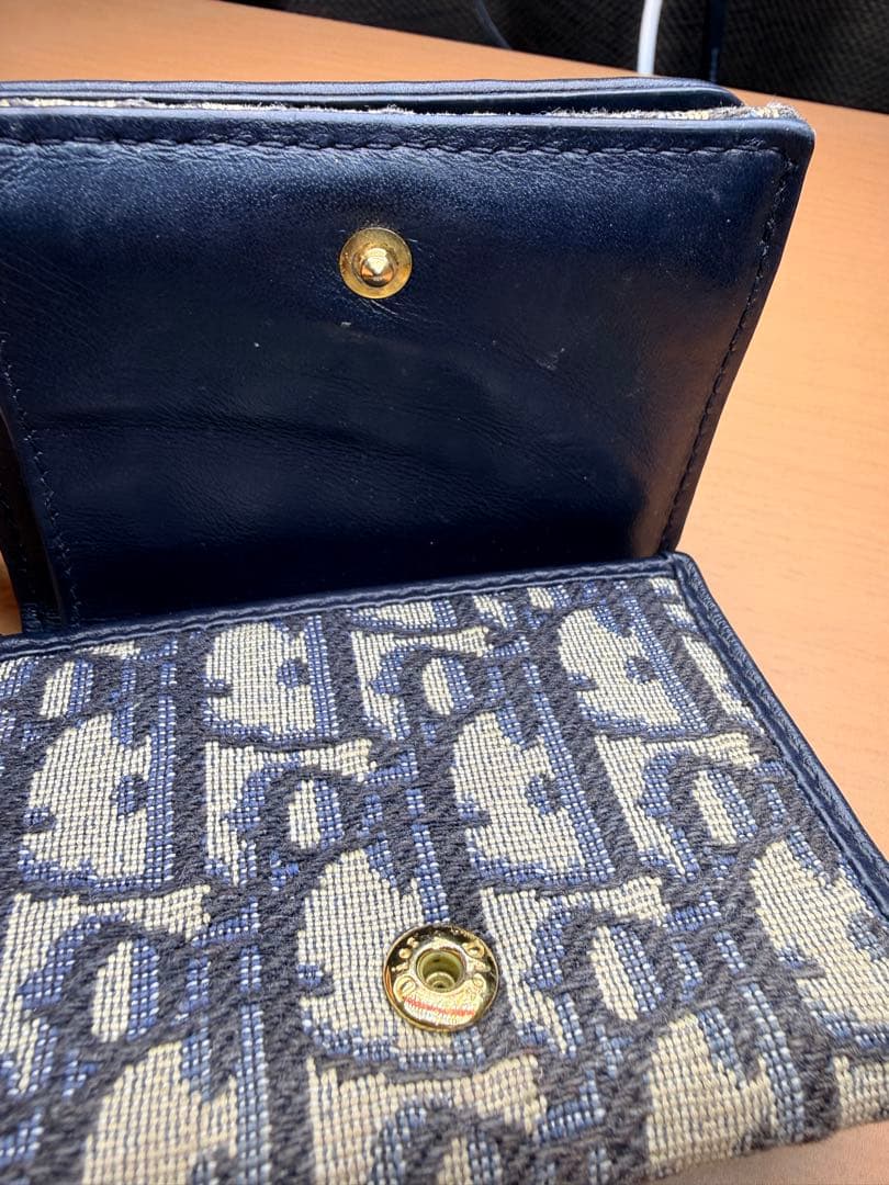 Christian Dior 三つ折り財布 オブリーク ベージュ ウォレット