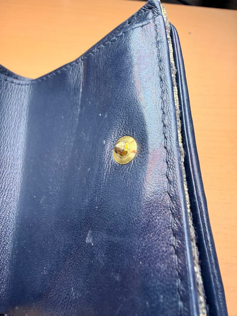 Christian Dior 三つ折り財布 オブリーク ベージュ ウォレット