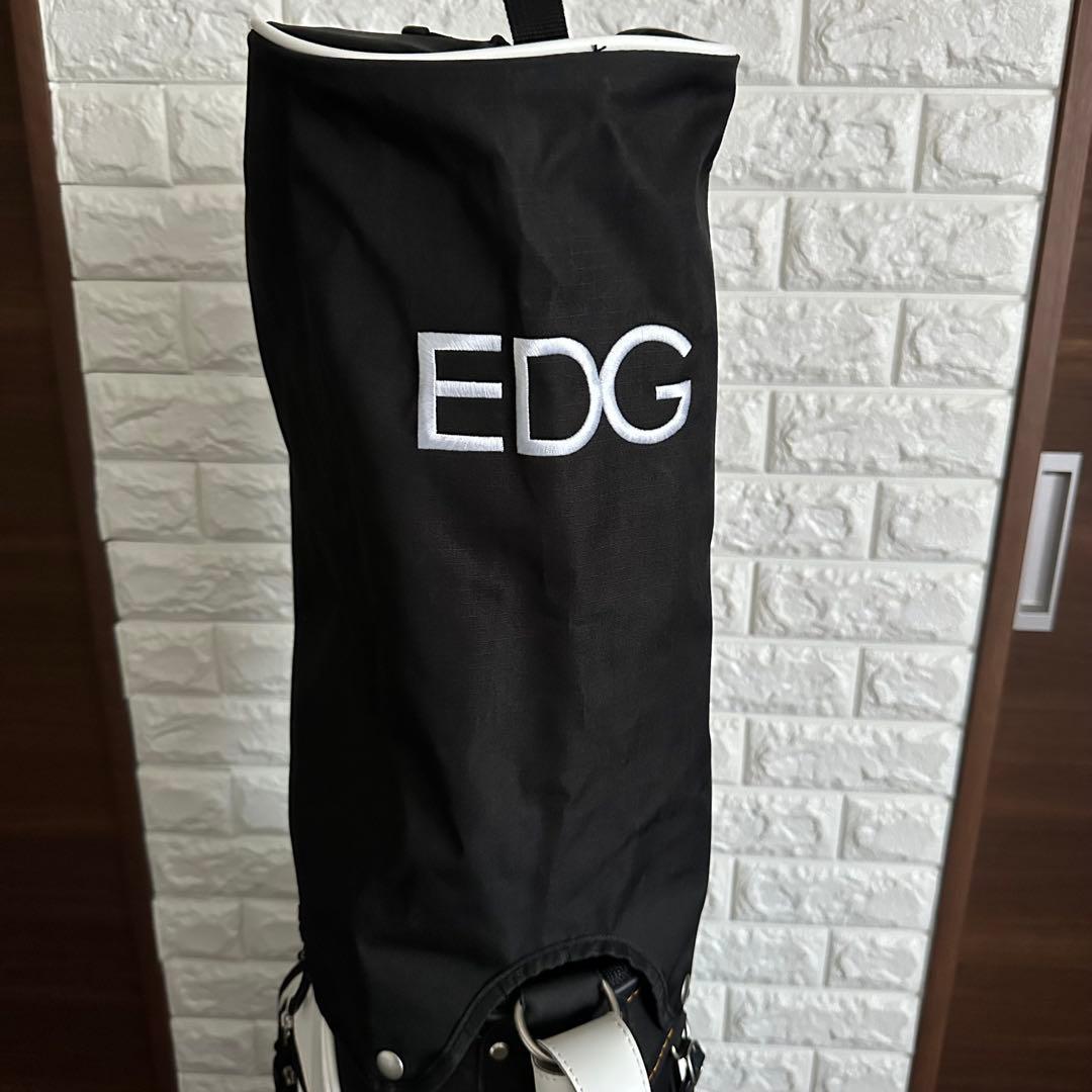 美品 EDWIN GOLF ゴルフ 9.5型キャディバッグ 6分割 ブラック