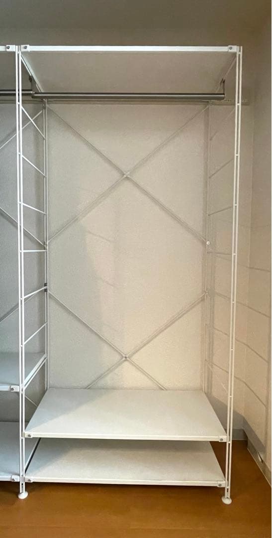 無印　スチールユニットシェルフ　ワードローブ