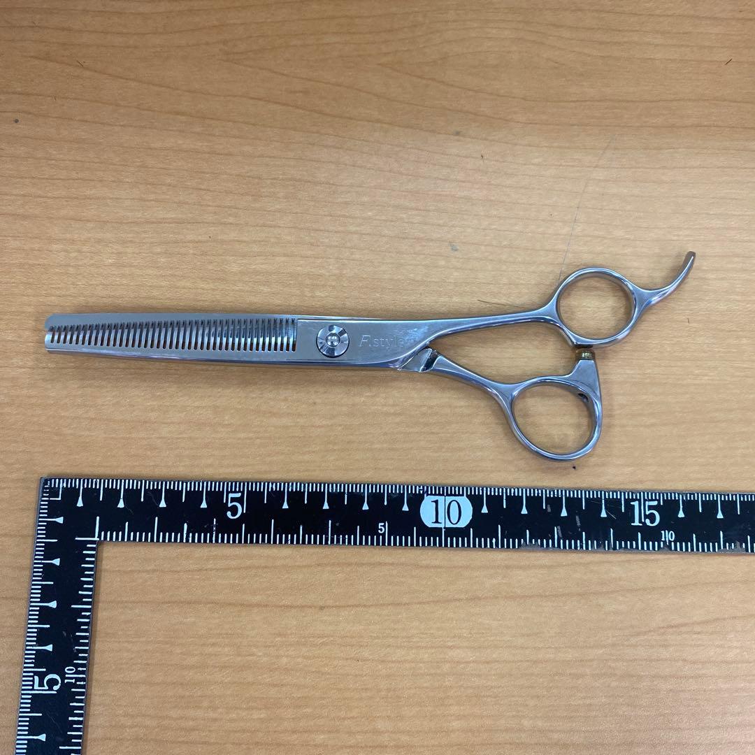 理容美容ハサミ　スキバサミ　コバルト2本セット　うめです