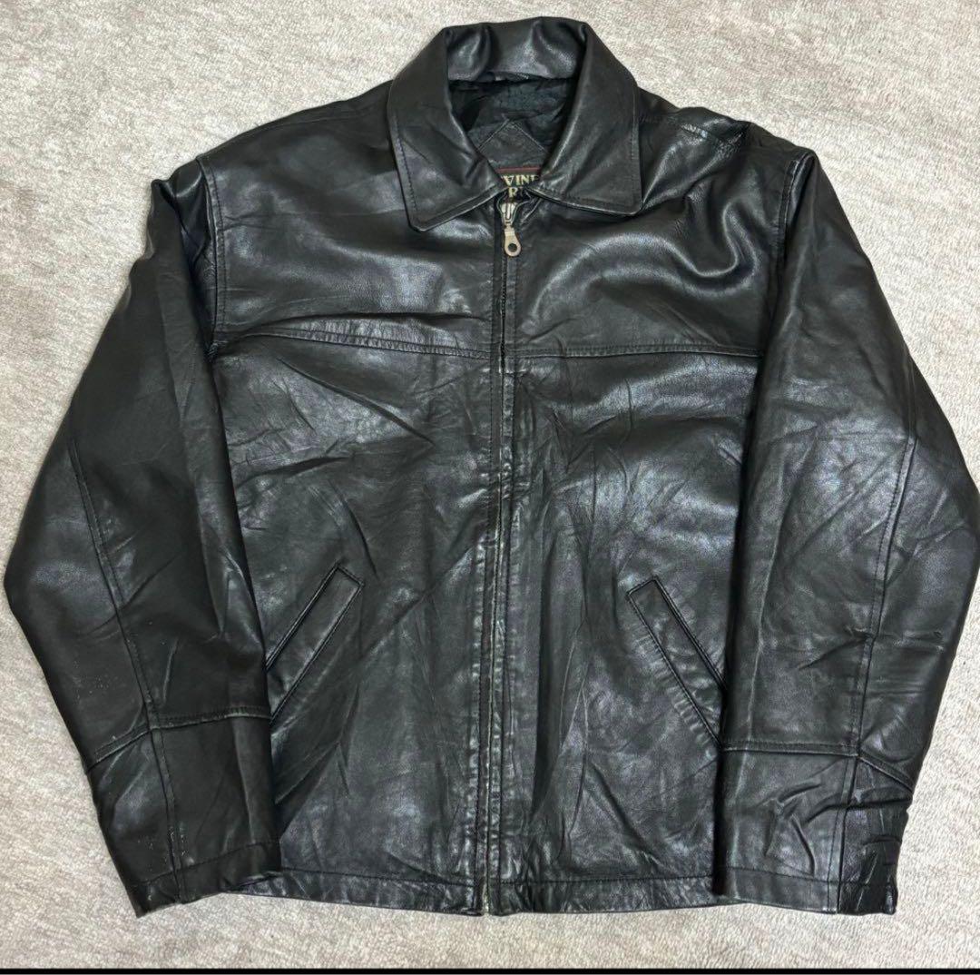 k*4様 【90s】羊革 レザージャケット vintage 短丈 一点物