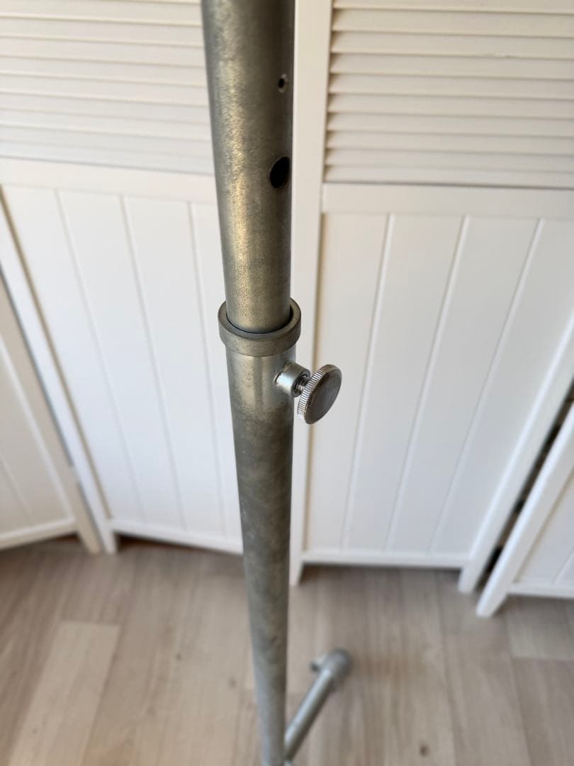 水道管ハンガーラック スチールパイプ アイアン キャスター付き