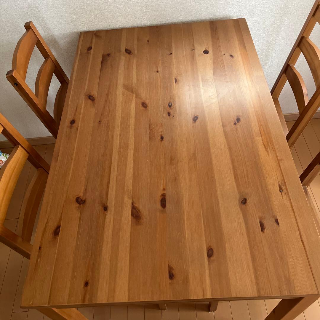 IKEA ヨックモック　ダイニングテーブルセット（引き取りに来てくださる方）