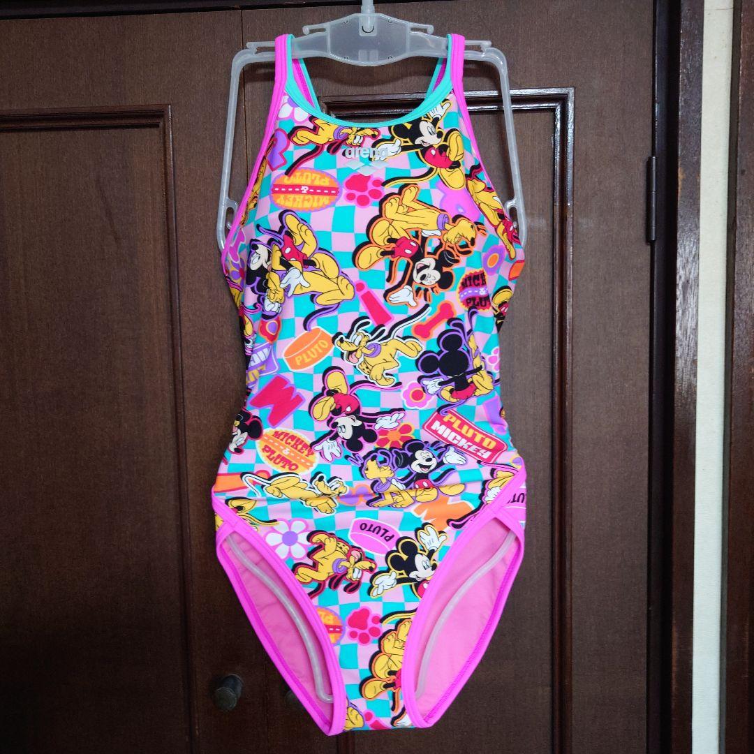Oサイズ 競泳水着 アリーナ ミッキー ミニー 女の子用水着 ディズニー