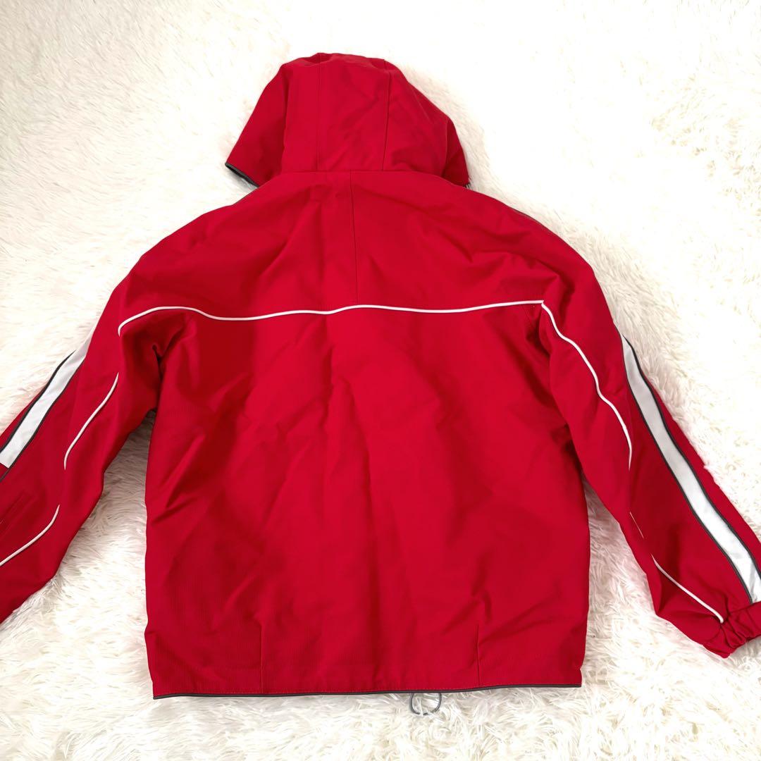 極美品☆asics advance plus スキーウェア　赤　上下セット　M