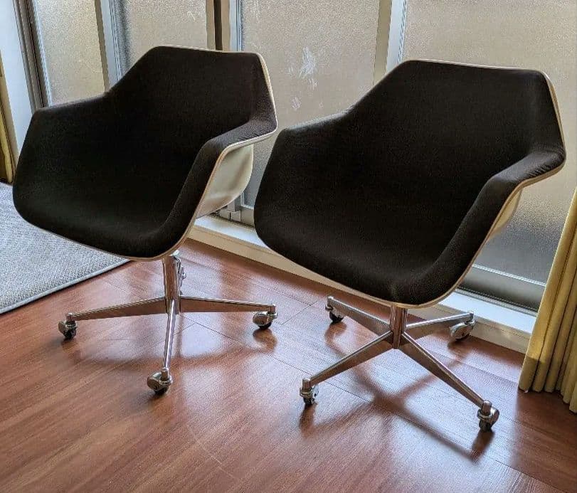 【引取限定】ヴィンテージチェア2脚セット イギリス Hille社