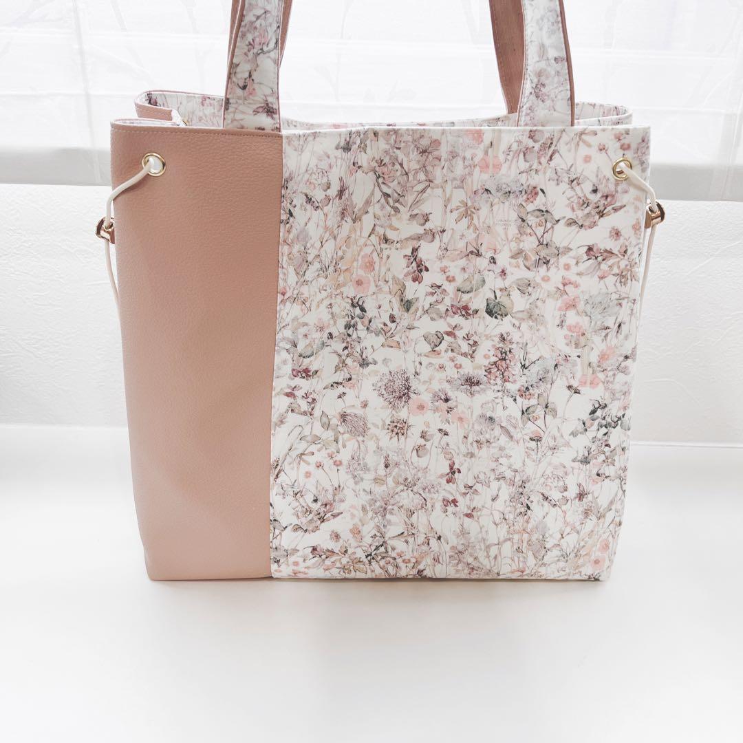 【K☆ページ】アレキサンダーマーブルリボンチャーム付きショルダーバッグ