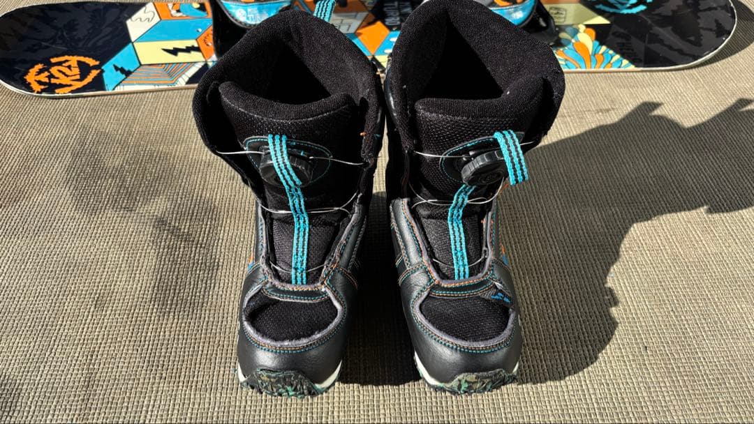 K2 スノーボード キッズ 子供用3点セット 板100cm ブーツ18.5cm