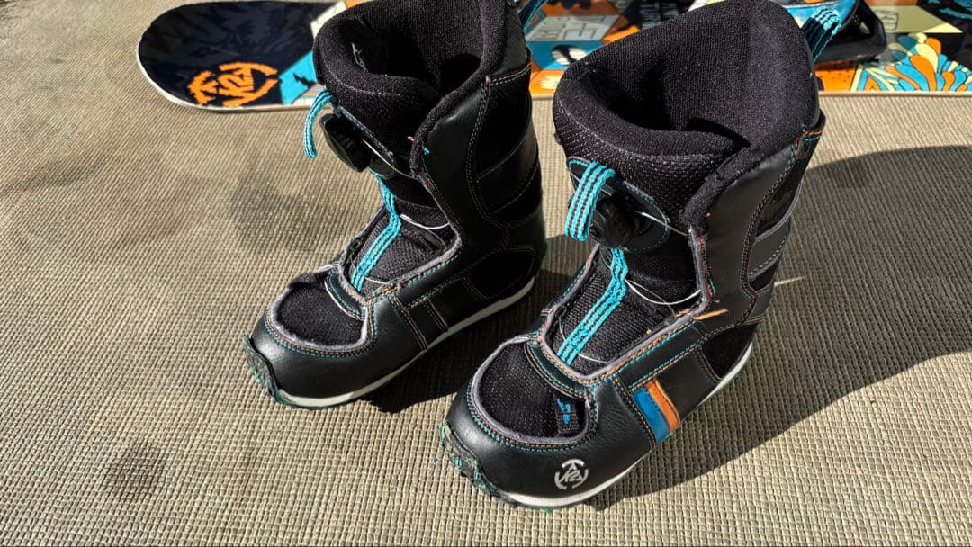 K2 スノーボード キッズ 子供用3点セット 板100cm ブーツ18.5cm