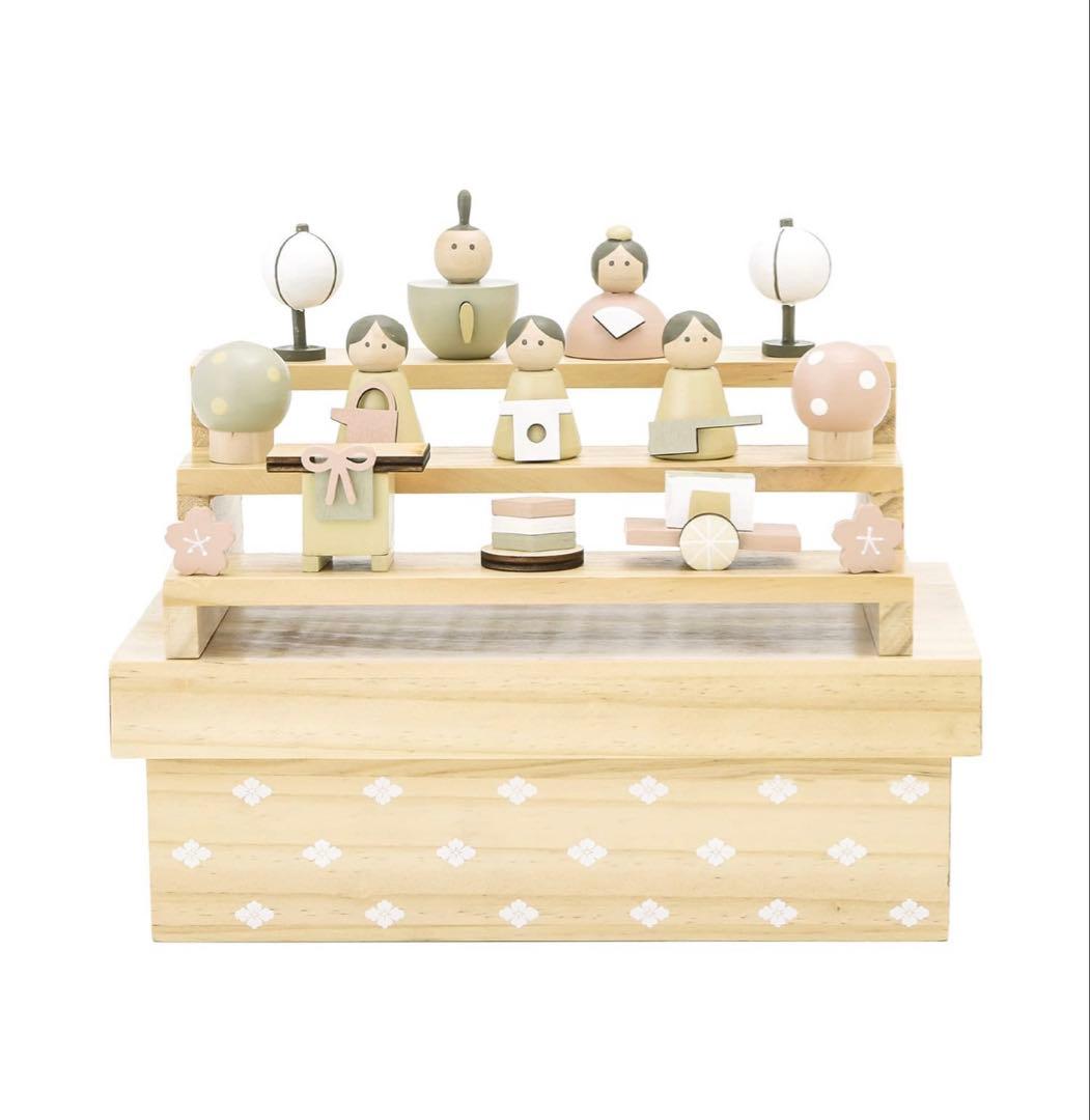 M*o様 サリュSalyu完売品★収納できる雛人形セット★ひなまつりひな人形スリ