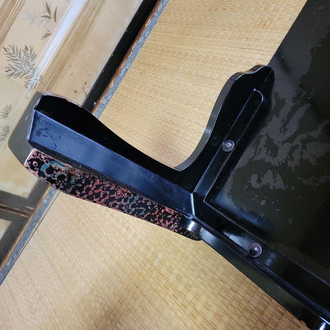 津軽塗 座卓 ガラス板付き