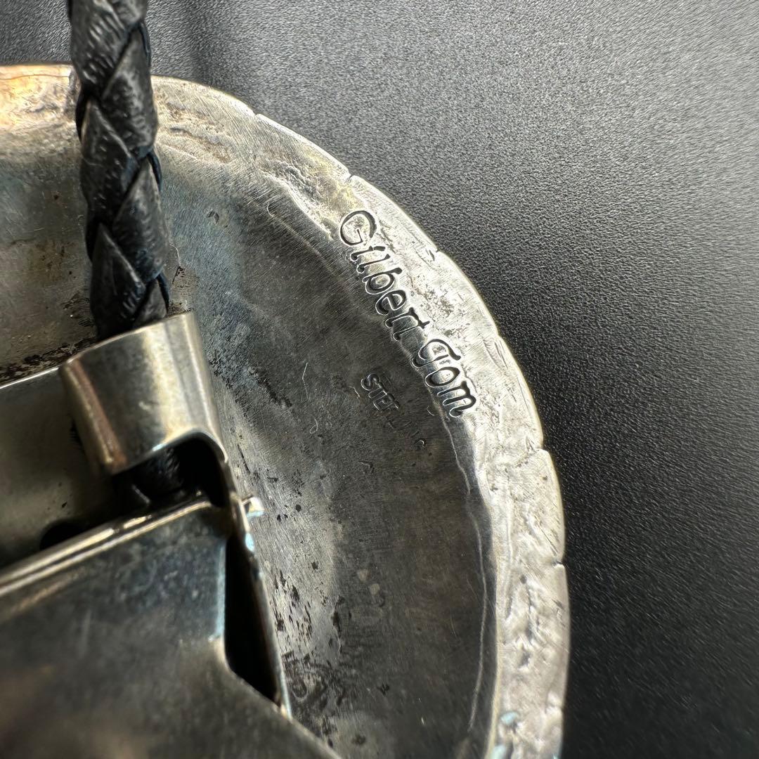 Navajo Gilbert Tomスタンプワーク ボロタイ